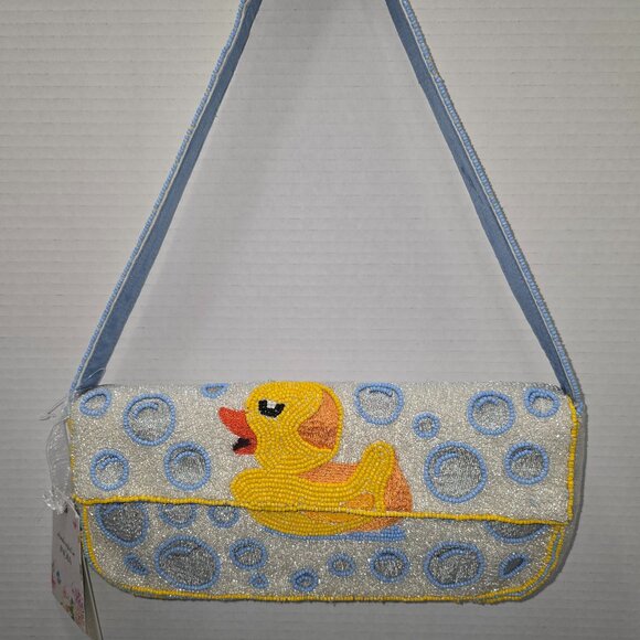 Viral  Rubber Duckie Beaded Bag - Picture 1 of 9